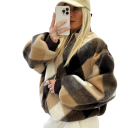 bomber con zip  panno